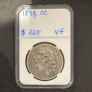 1878-CC Morgan Silver Dollar Carson City Rare US Coin Est VF20–VF30